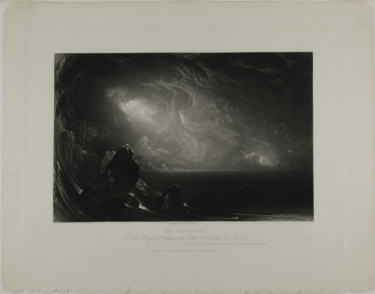 La Création, des Illustrations de la Bible - John Martin