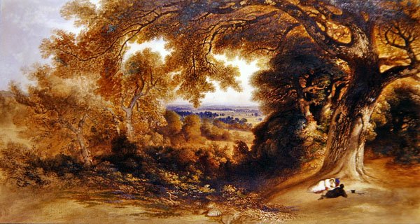Vue près de Pembroke Lodge, Richmond Park - John Martin