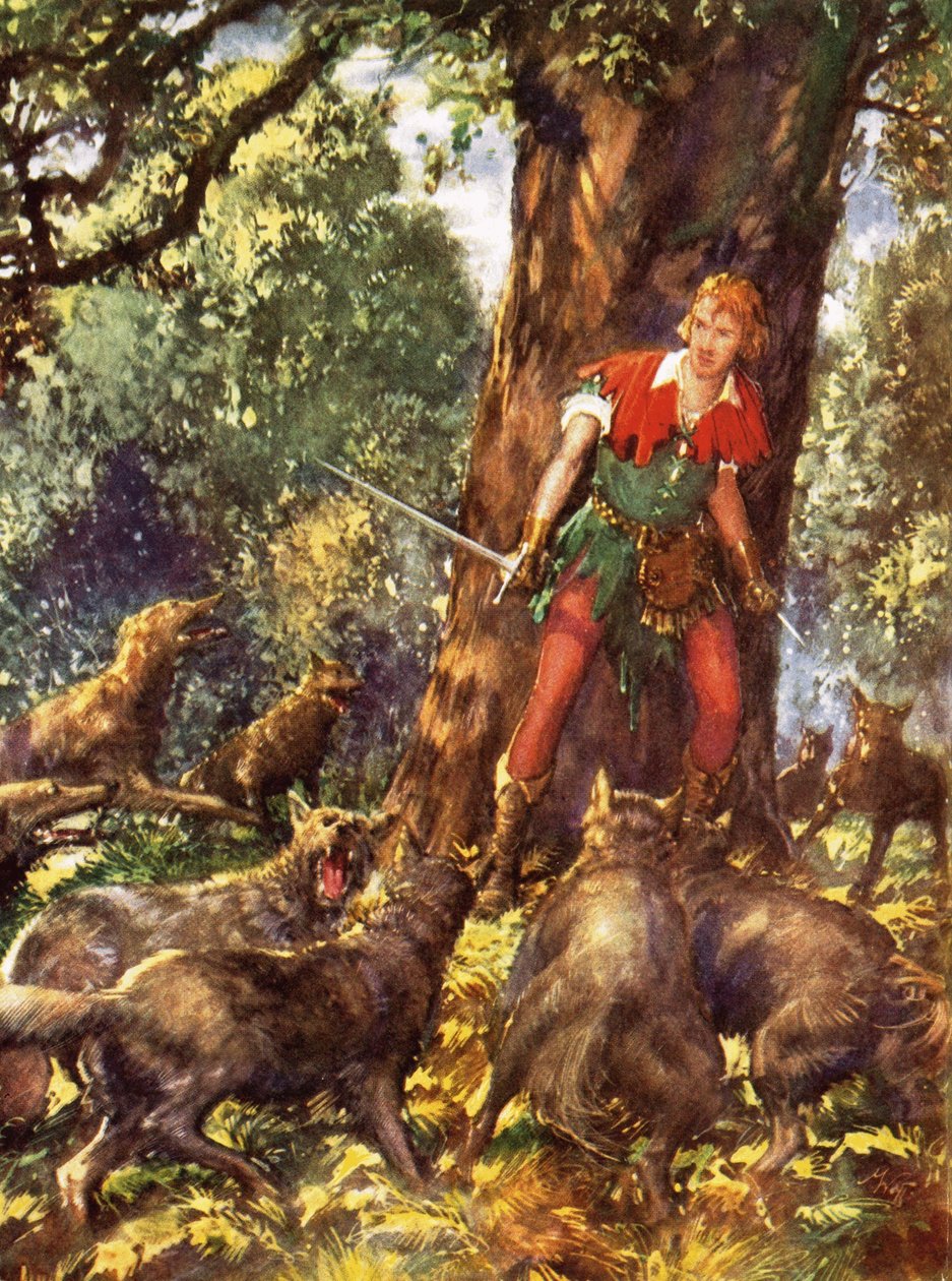 Robin des Bois piégé par les loups - John Millar Watt