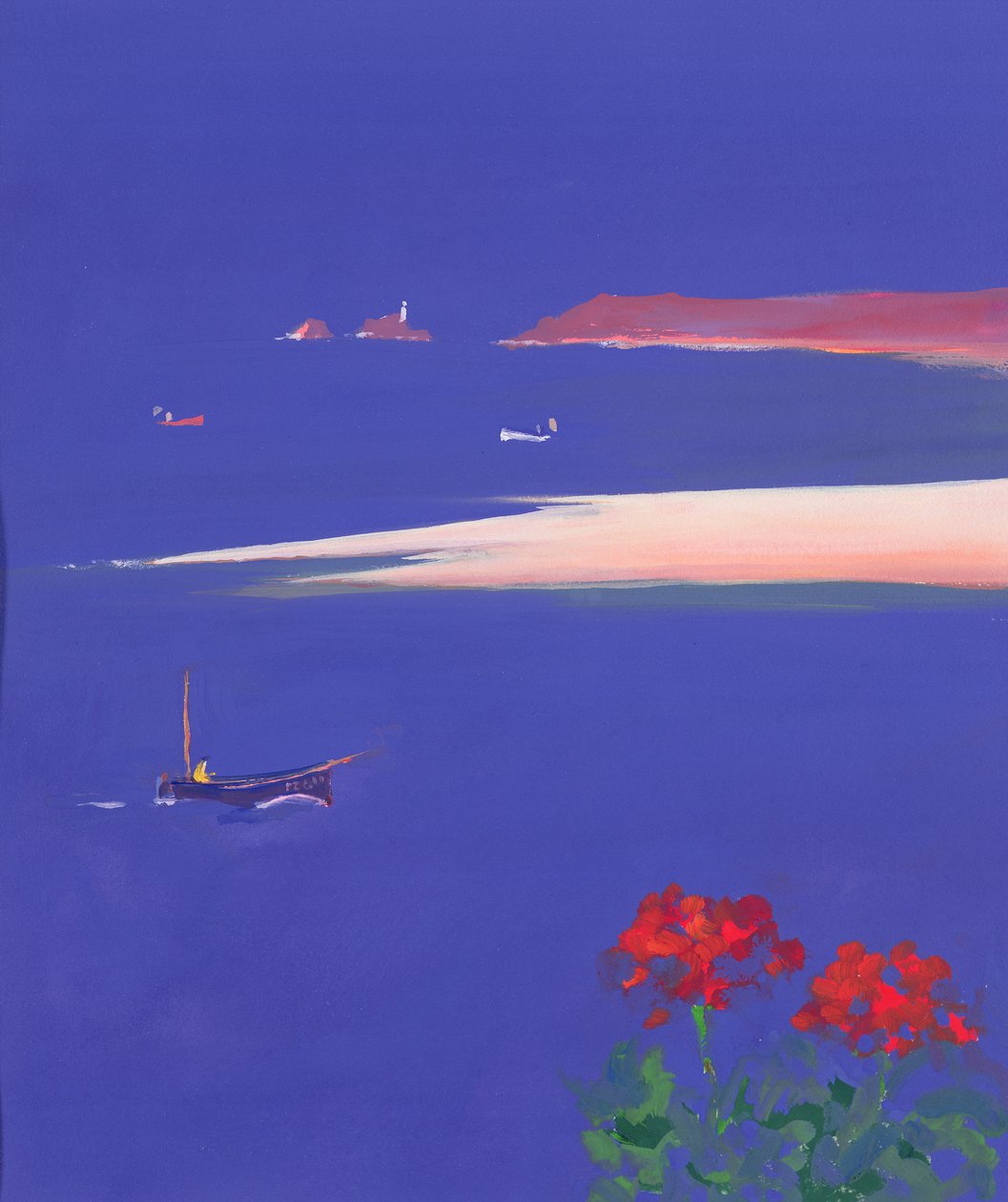Godrevy et bateau bleu, 1999 - John Miller