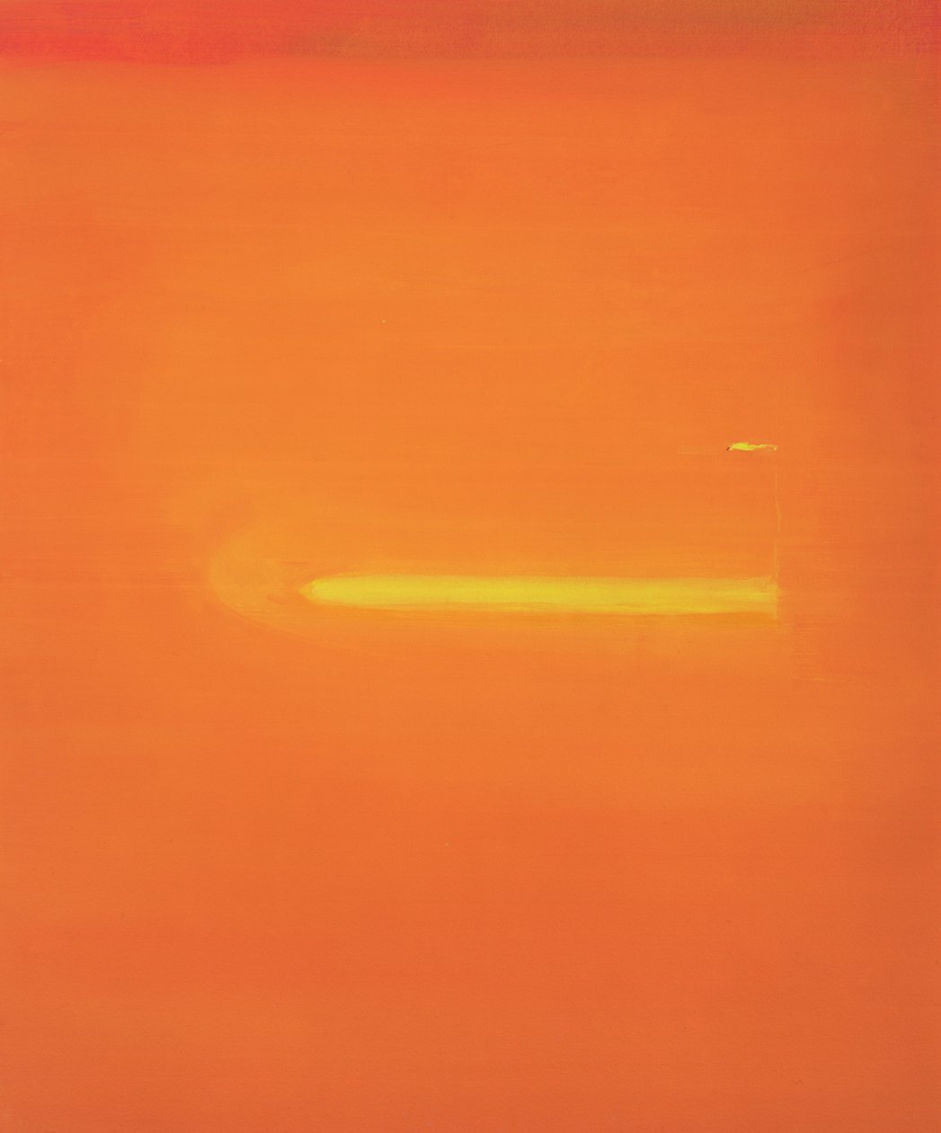 Intérieur orange avec figure, 2000 - John Miller