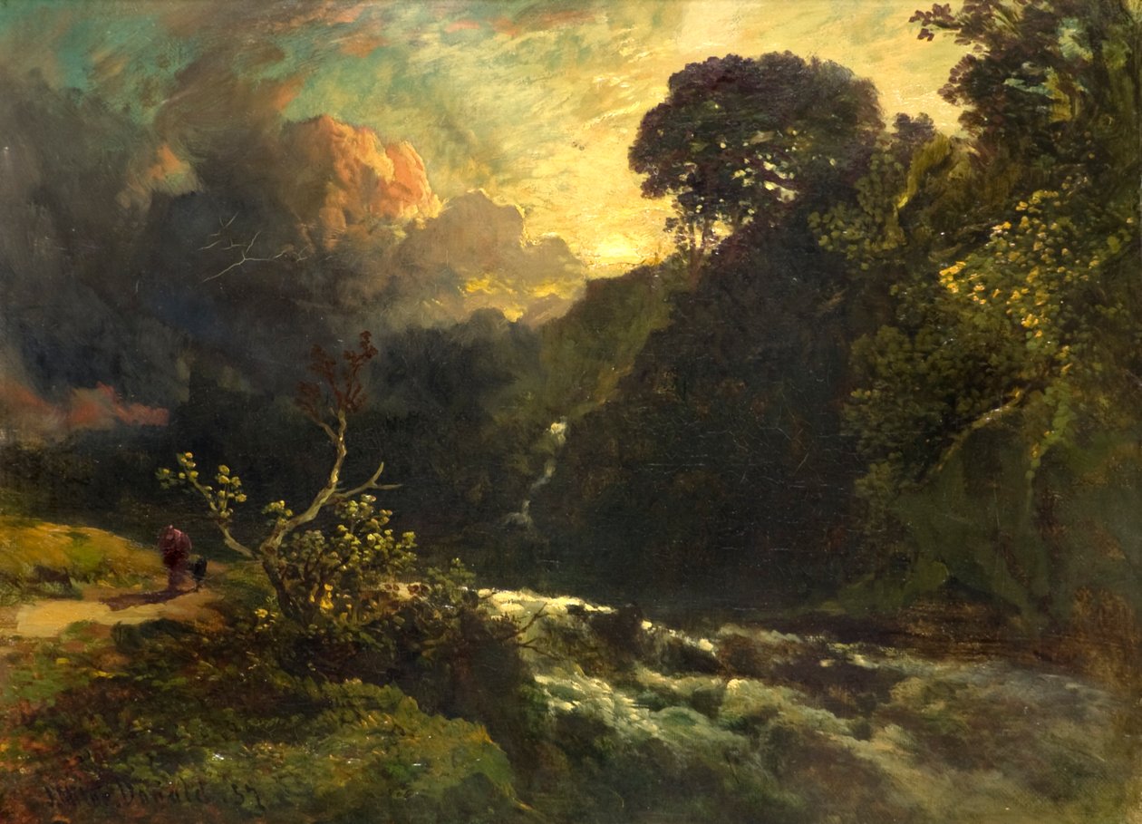 Rivière en crue - John Milne Donald
