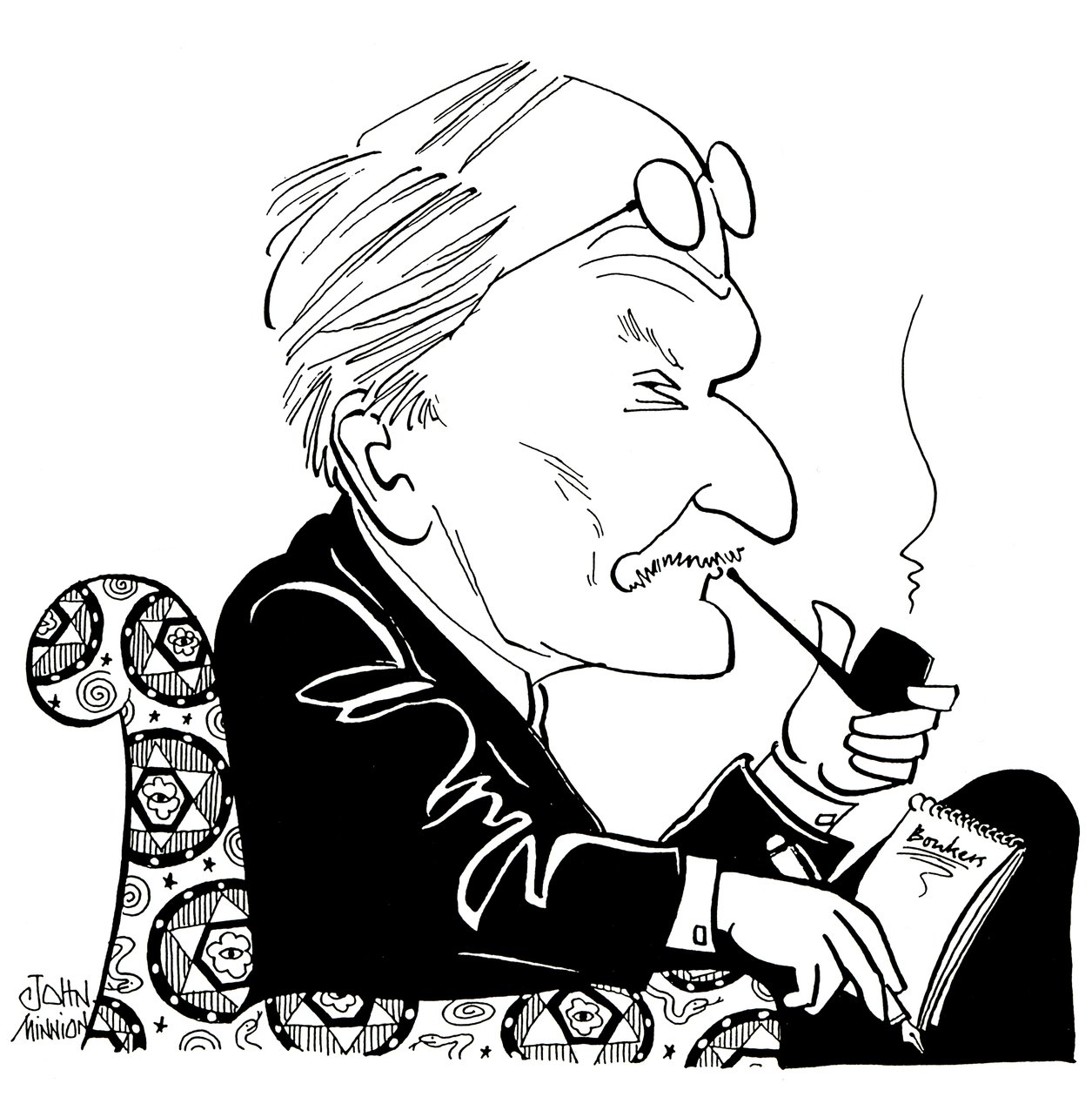 C G Jung, caricature de John Minnion - John Minnion