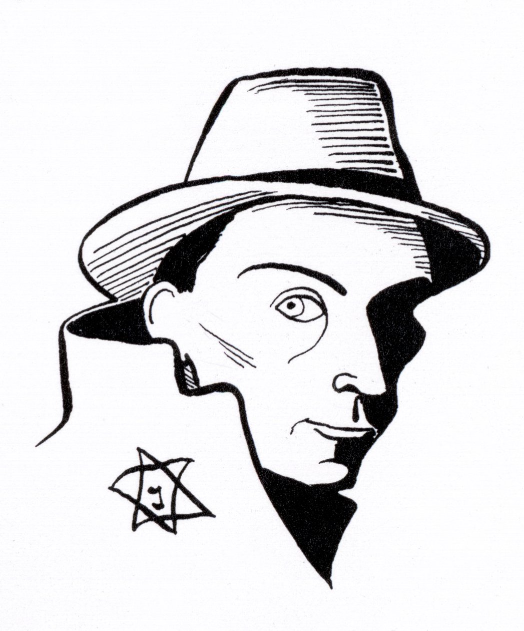 Felix Nussbaum, caricature - John Minnion
