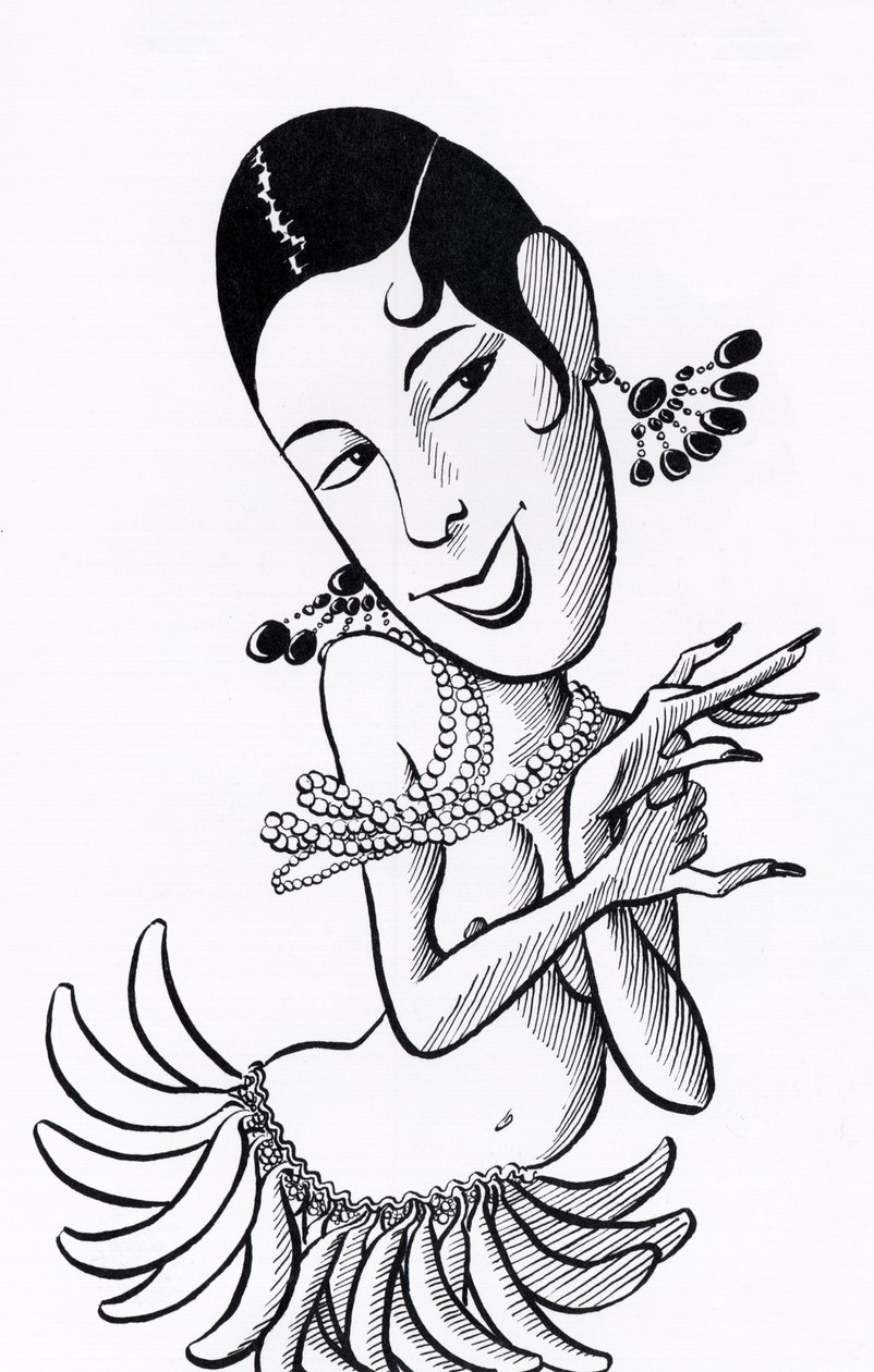 Joséphine Baker, caricature - John Minnion