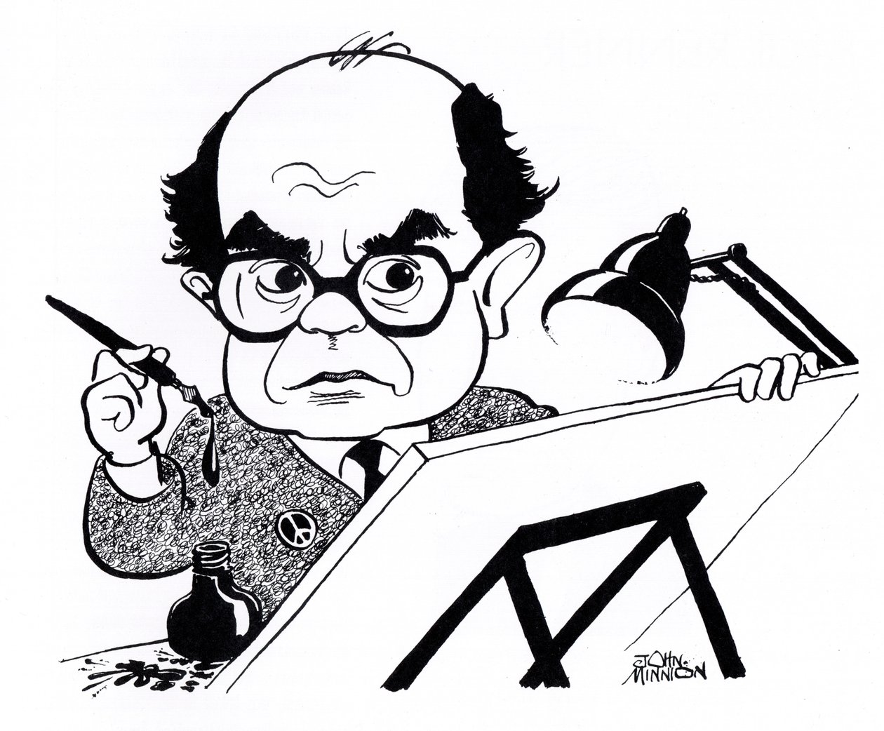 Vicky (Victor Weisz), caricature - John Minnion