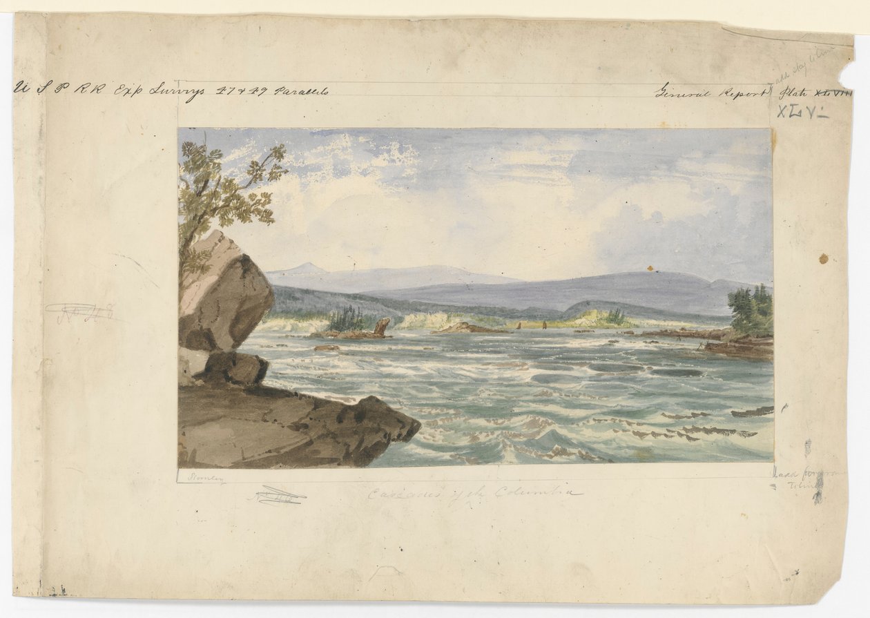 Cascades de la Columbia - John Mix Stanley