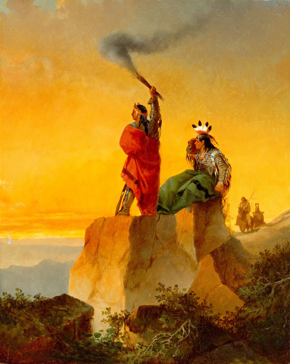 Télégraphe indien, 1860 - John Mix Stanley
