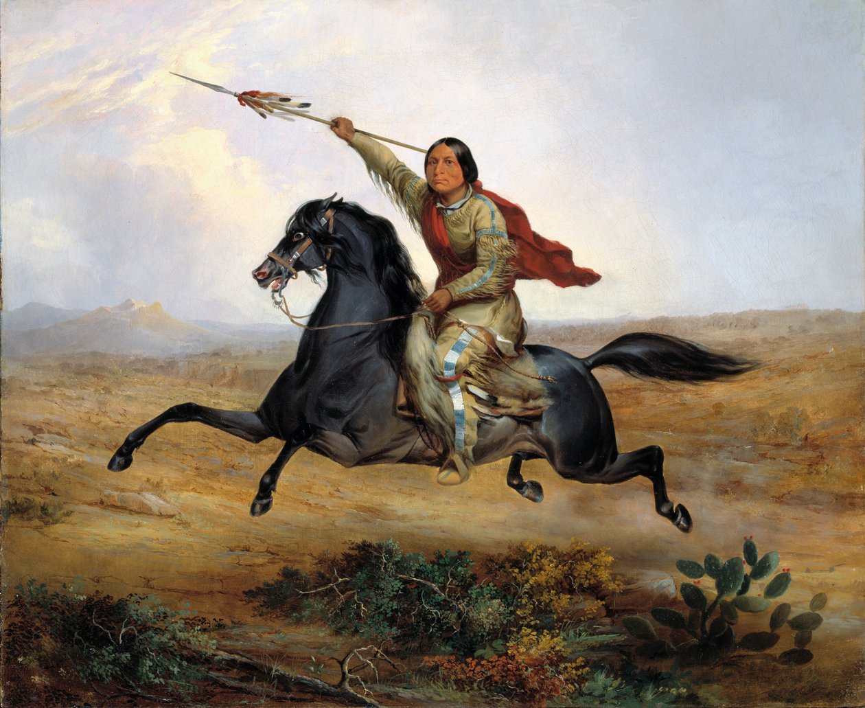 Ko-rak-koo-kiss, un guerrier Towoccono, 1844 - John Mix Stanley