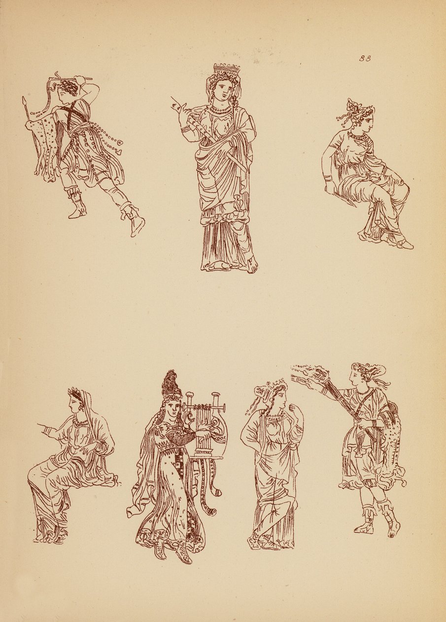 Costume féminin grec ancien - John Moyr Smith