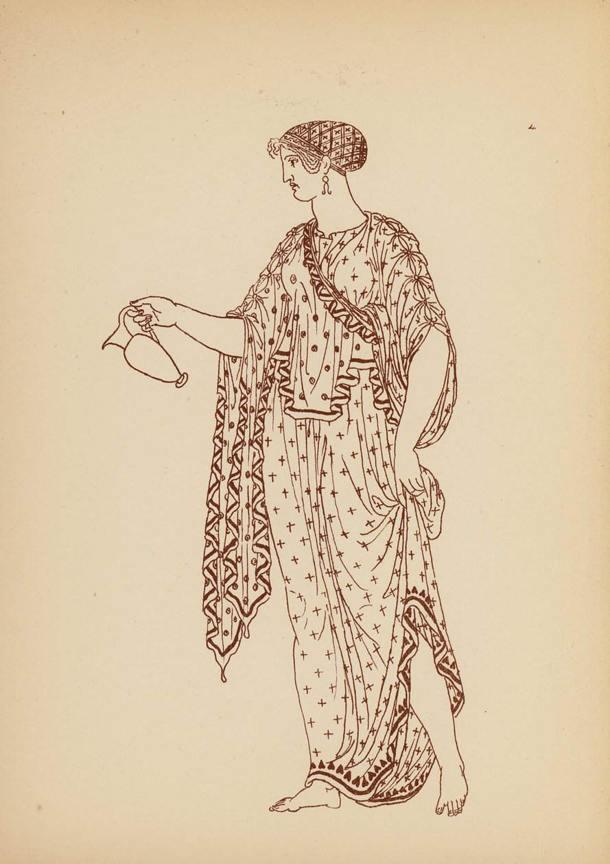 Costume féminin grec ancien - John Moyr Smith