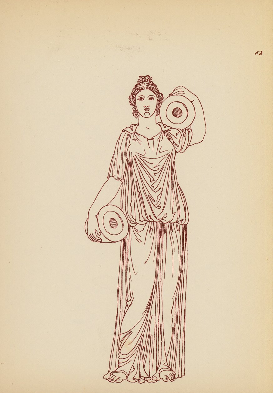 Costume féminin grec ancien - John Moyr Smith