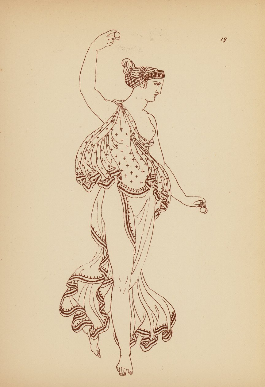 Costume féminin grec ancien - John Moyr Smith