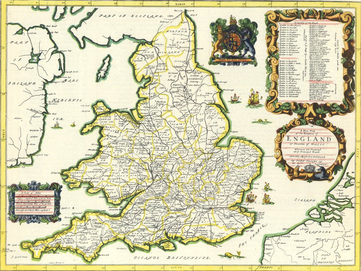 Atlas Britannia, 1675 - John Ogilby