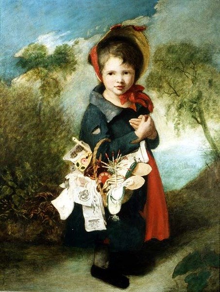 Petite fille vendant des journaux et des bougies - John Opie