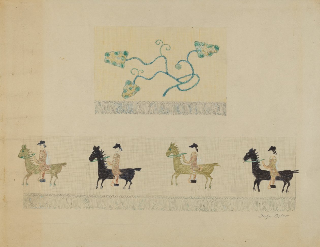 Broderie au crewel - John Oster