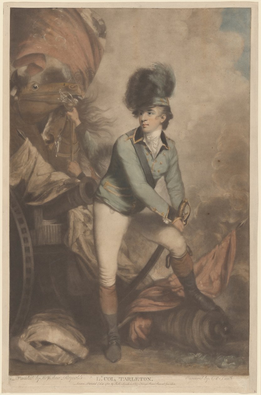 Lt. Colonel Tarleton, publié en 1782 - John Raphael Smith