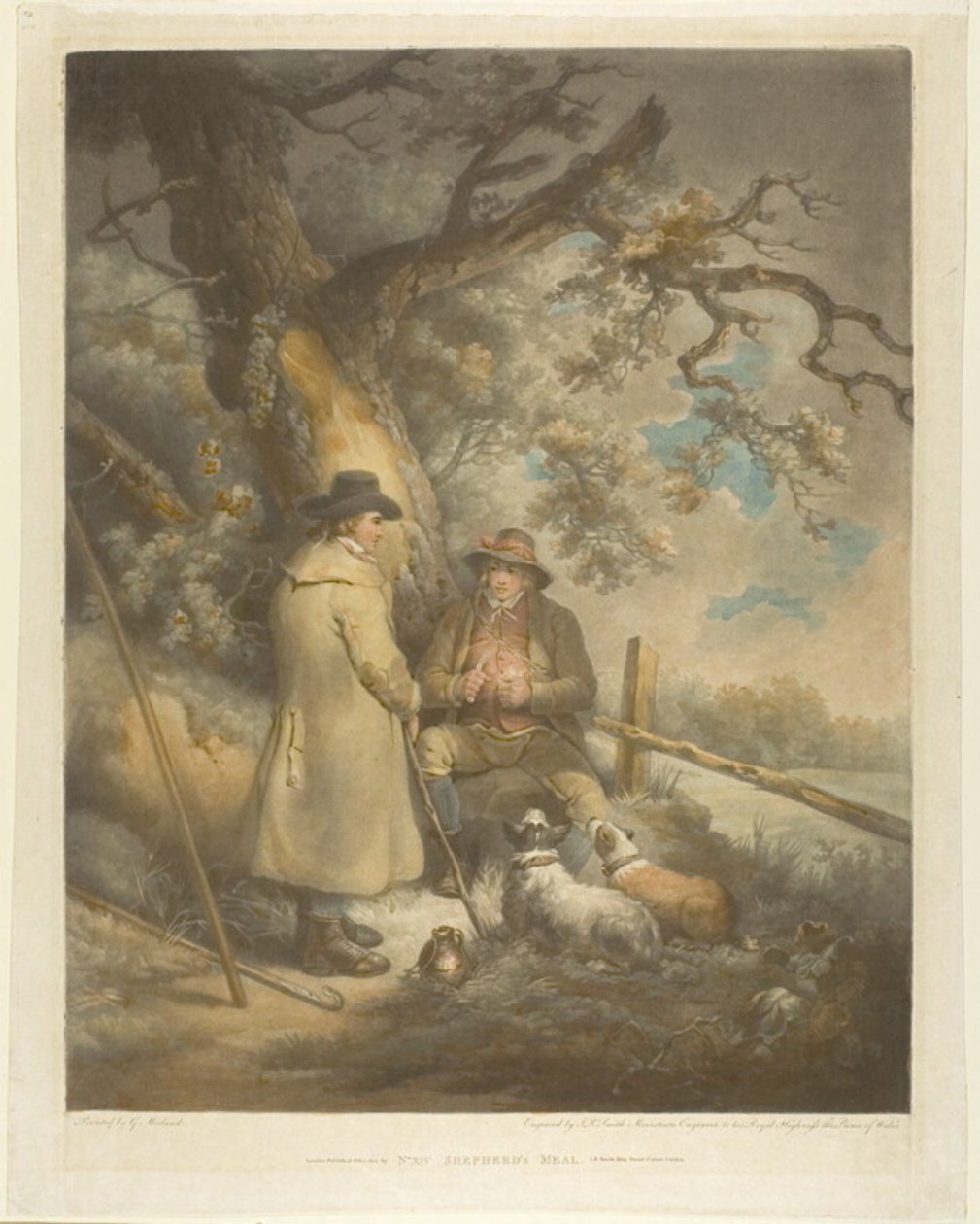 Repas du berger - John Raphael Smith
