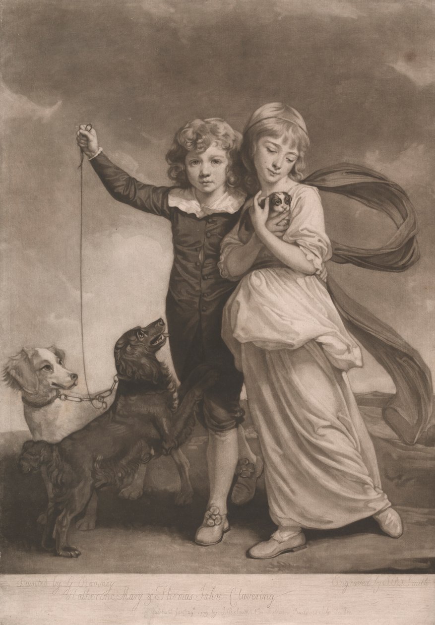 Les enfants Clavering - John Raphael Smith