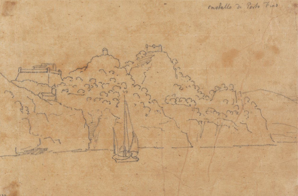 Castello di Portofino - John Robert Cozens