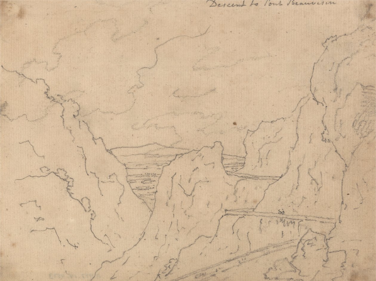 Descente au Pont de Beauvoisin - John Robert Cozens