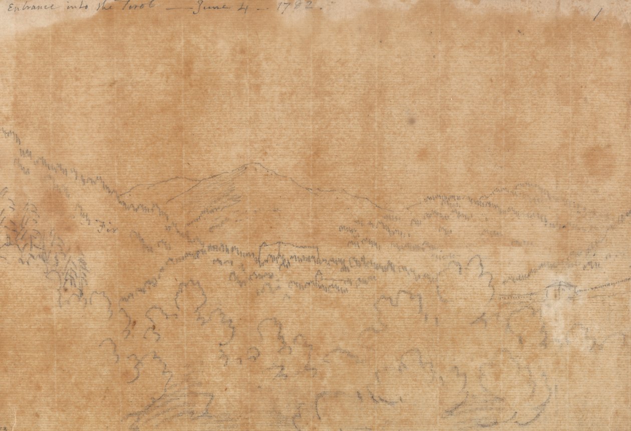 Entrée dans le Tyrol, 4 juin - John Robert Cozens