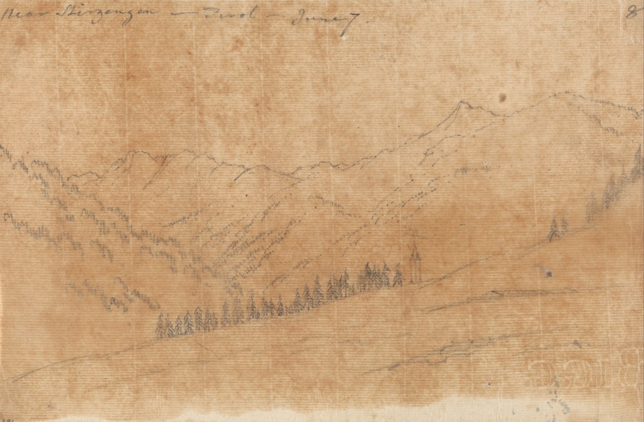 Près de Sherzing, Tirol, 7 juin - John Robert Cozens