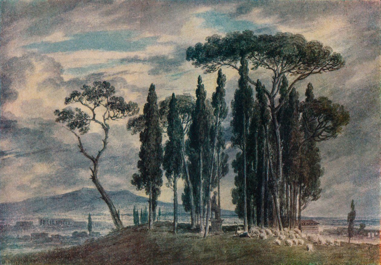La Villa Negroni, 18ème siècle - John Robert Cozens