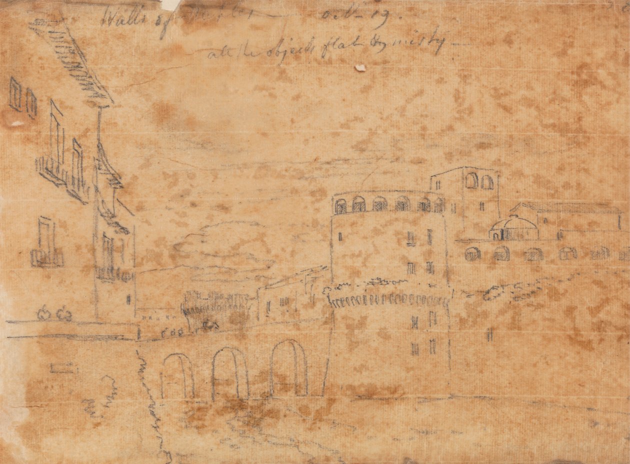 Murs de Naples, 19 octobre - John Robert Cozens
