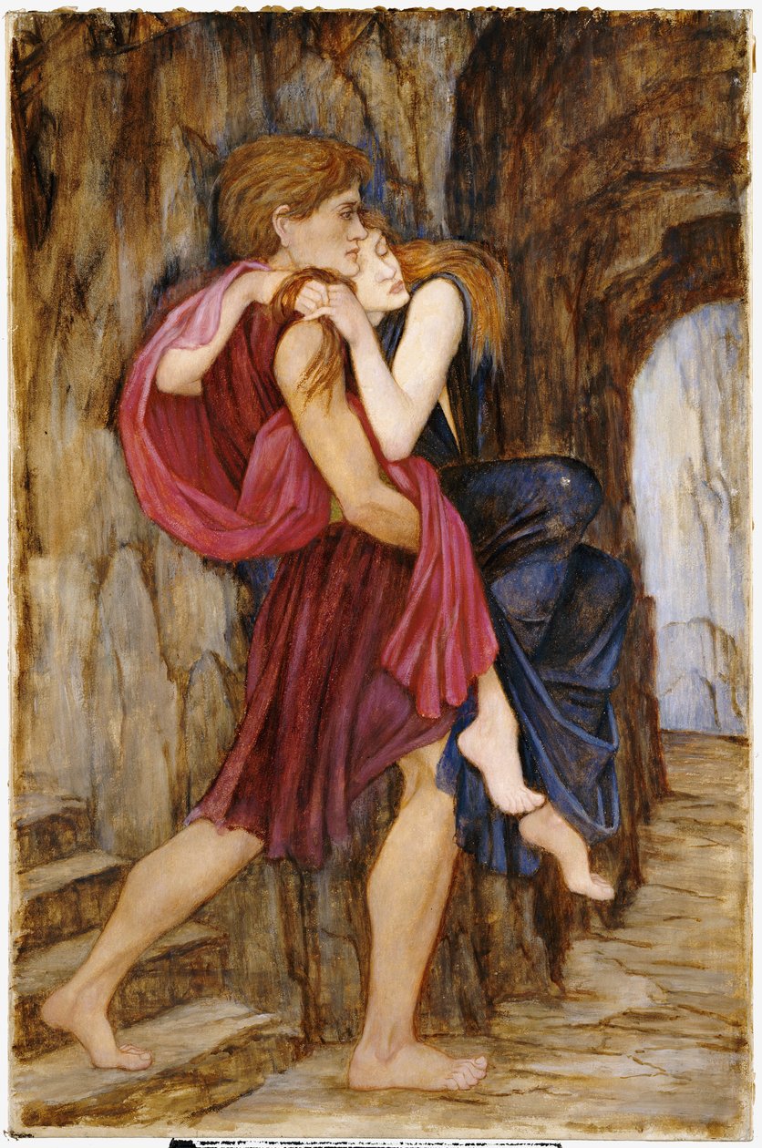 La Fuite, vers 1900 - John Roddam Spencer Stanhope