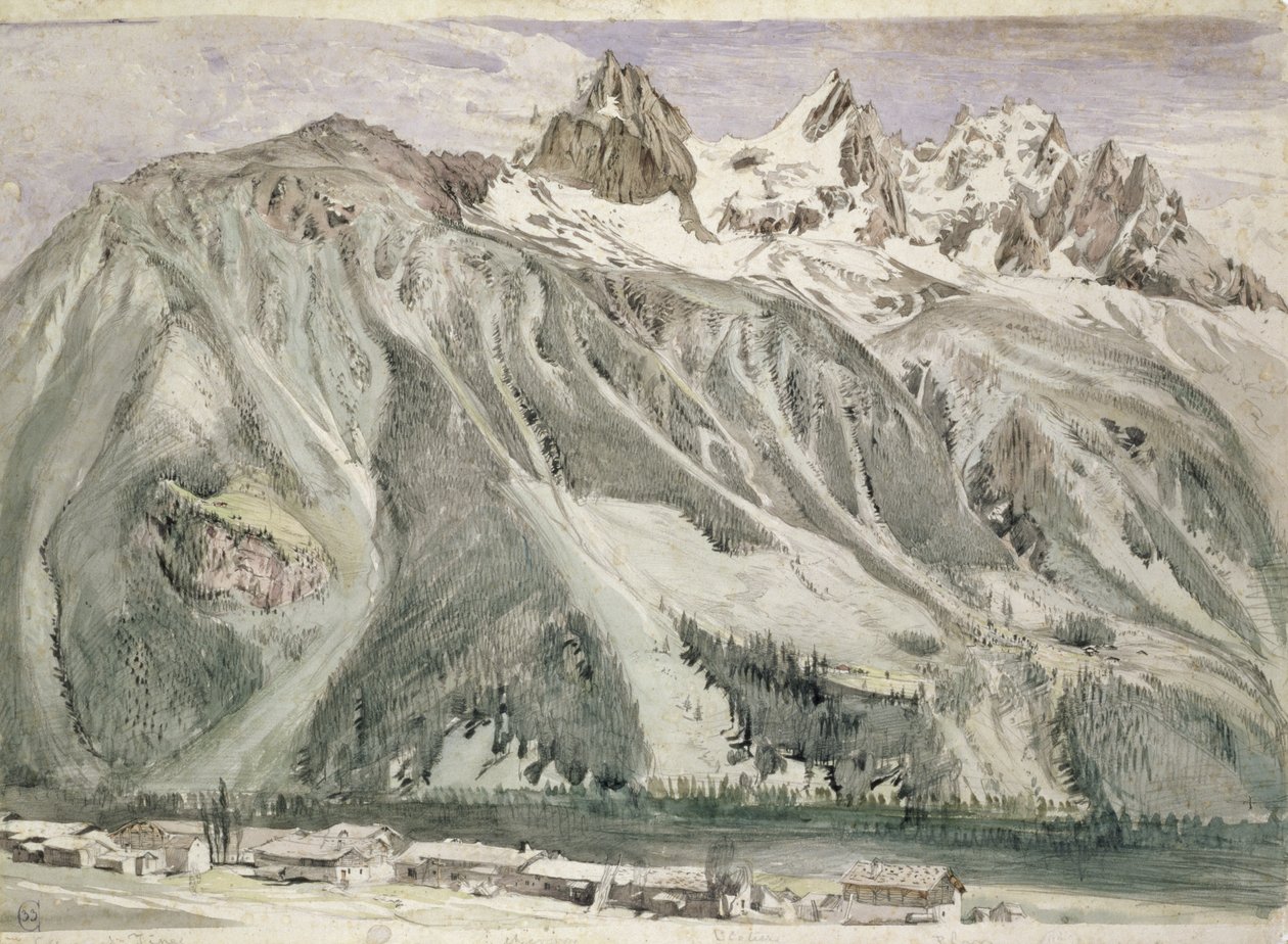 Aiguilles de Chamonix, 1849 - John Ruskin