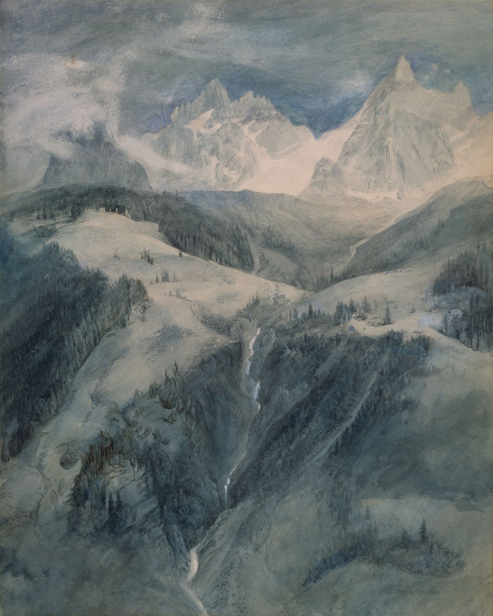 La Cascade de la Folie, Chamonix - John Ruskin