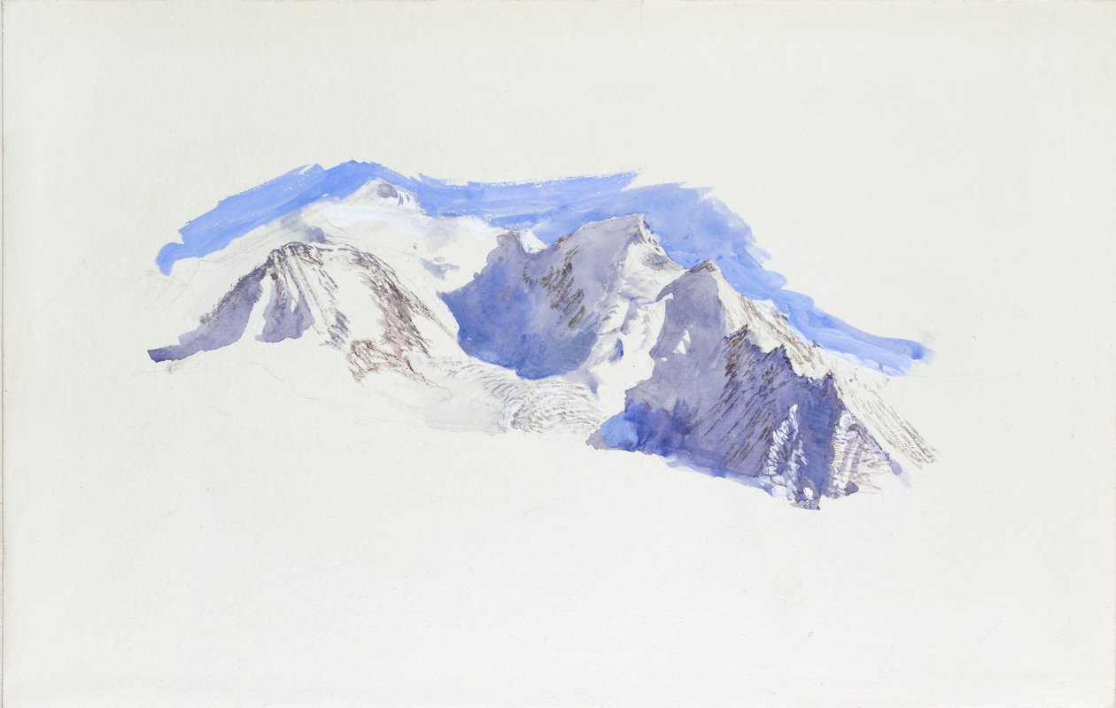 Mont Blanc depuis Saint-Martin-sur-Arve, octobre 1874 - John Ruskin