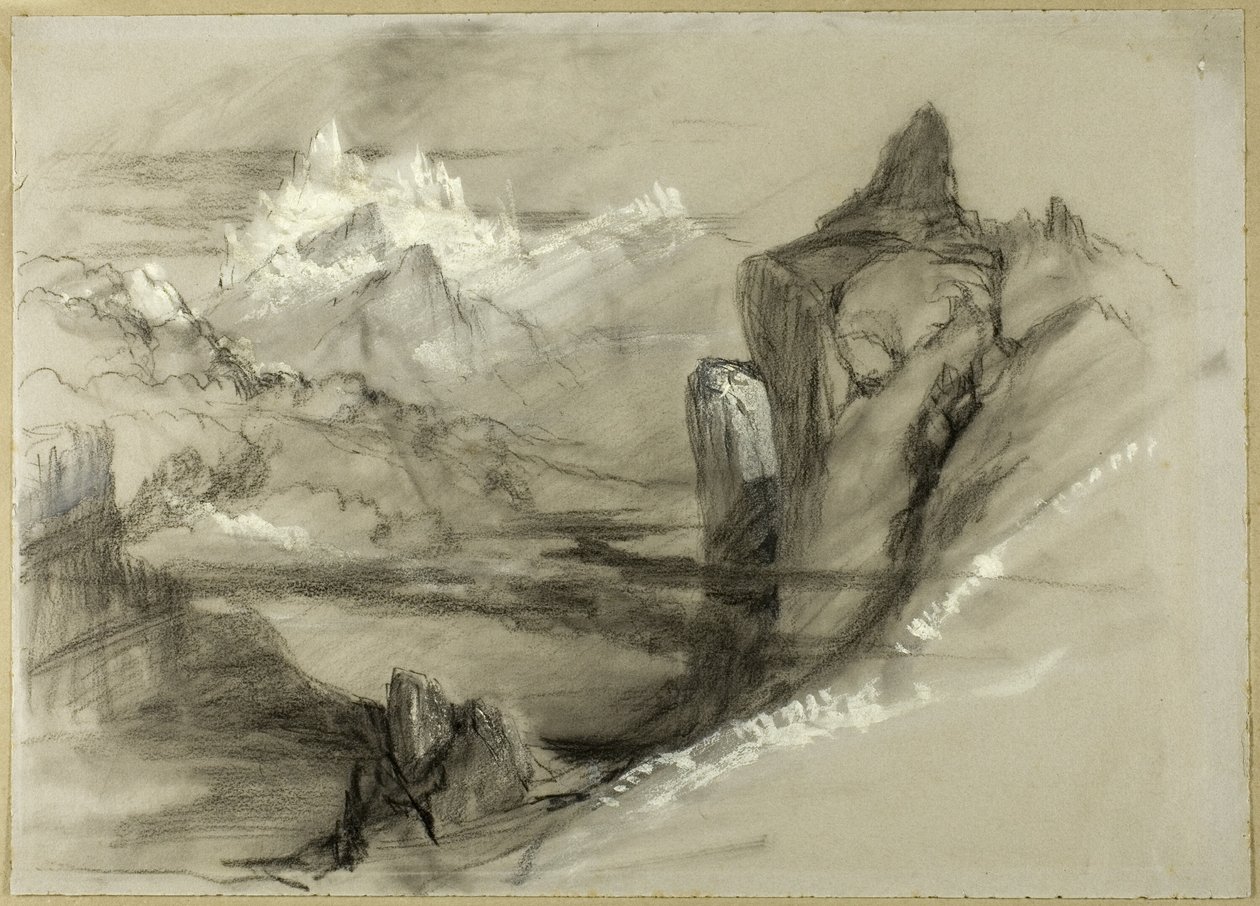 Paysage de montagne - John Ruskin