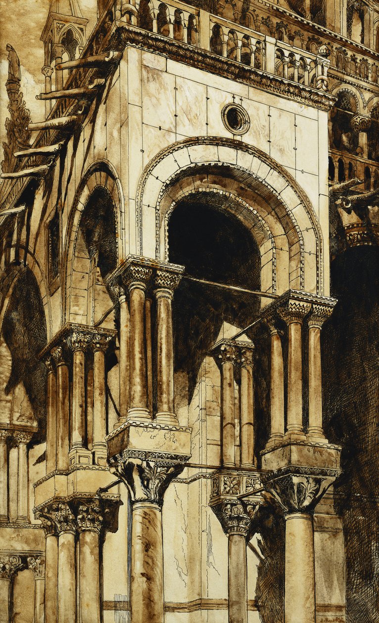 Le portique sud-ouest de Saint - John Ruskin