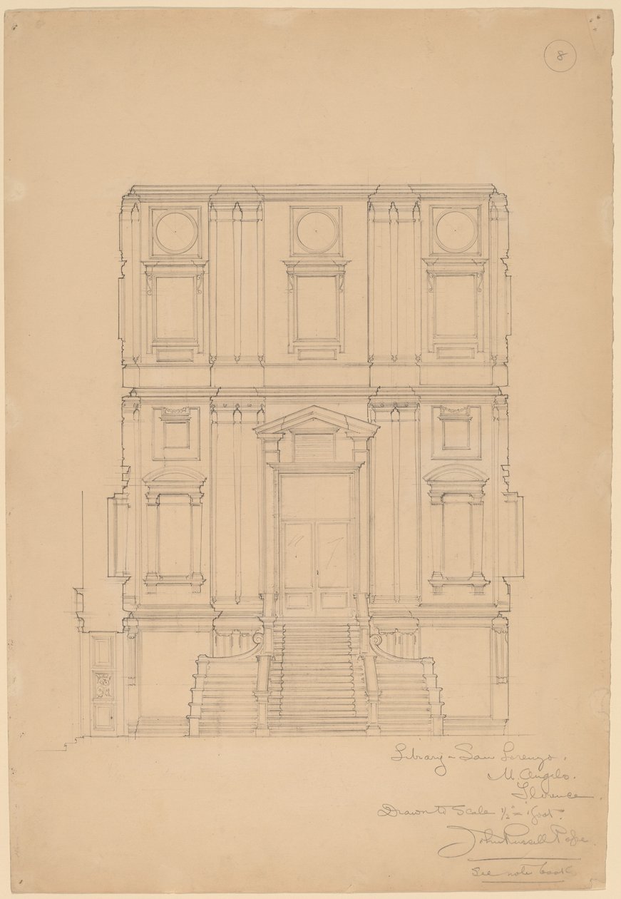 Bibliothèque, San Lorenzo - John Russell Pope
