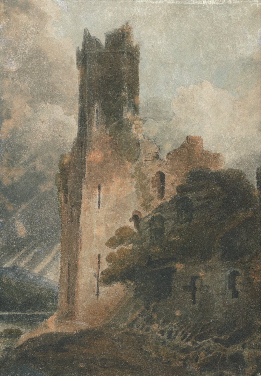 A Tour du château (château de Caernarvon) - John Sell Cotman