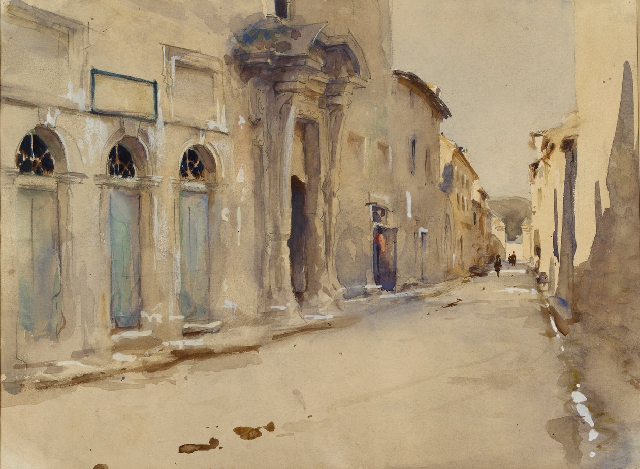 Une rue en Espagne - John Singer Sargent