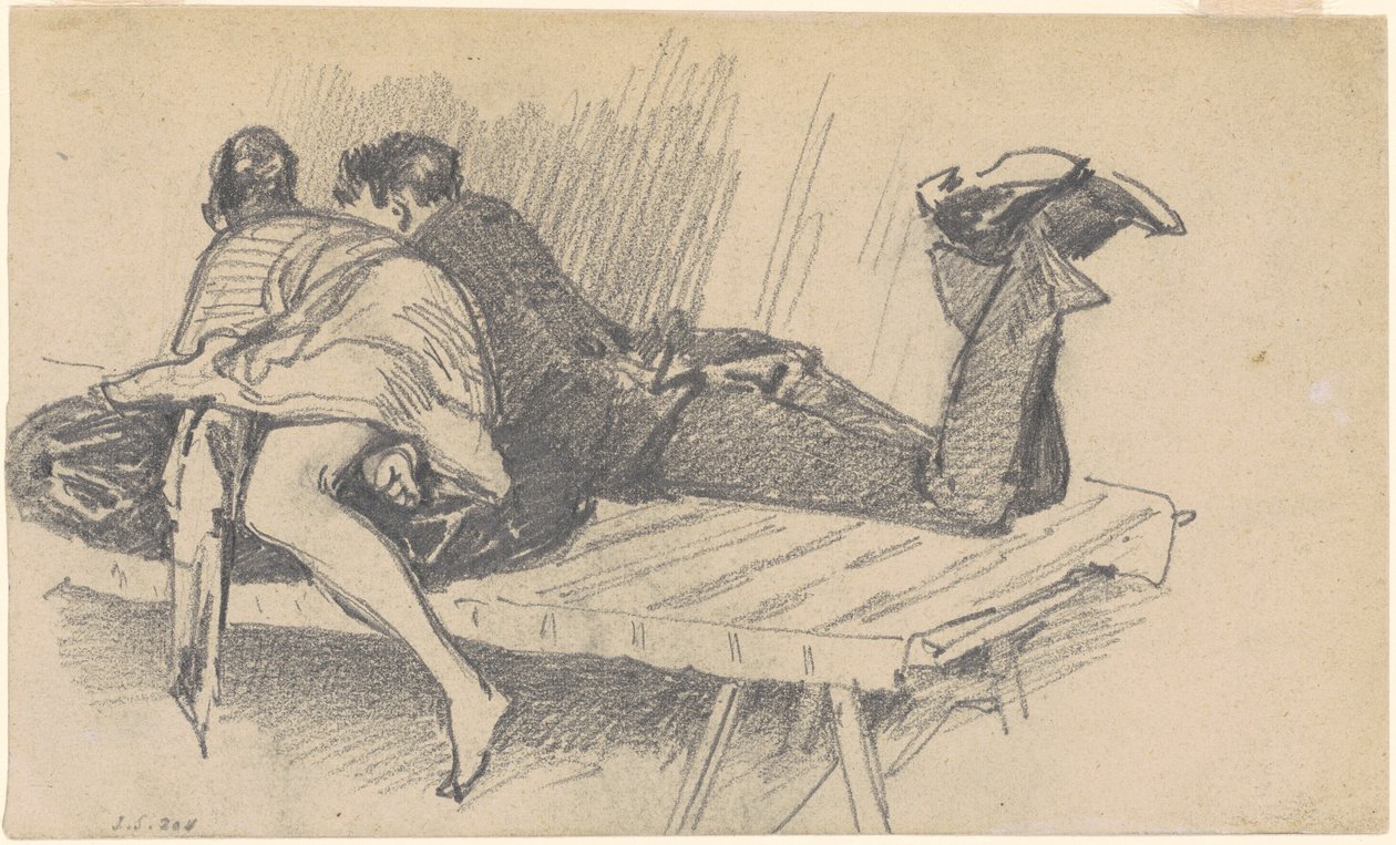 Couple sur un lit, vers 1874-1877 - John Singer Sargent