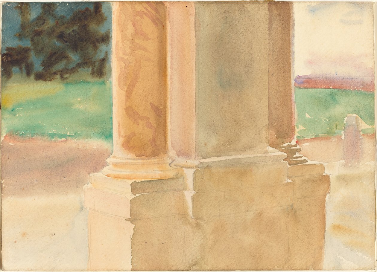 Frascati, étude architecturale, vers 1907 - John Singer Sargent