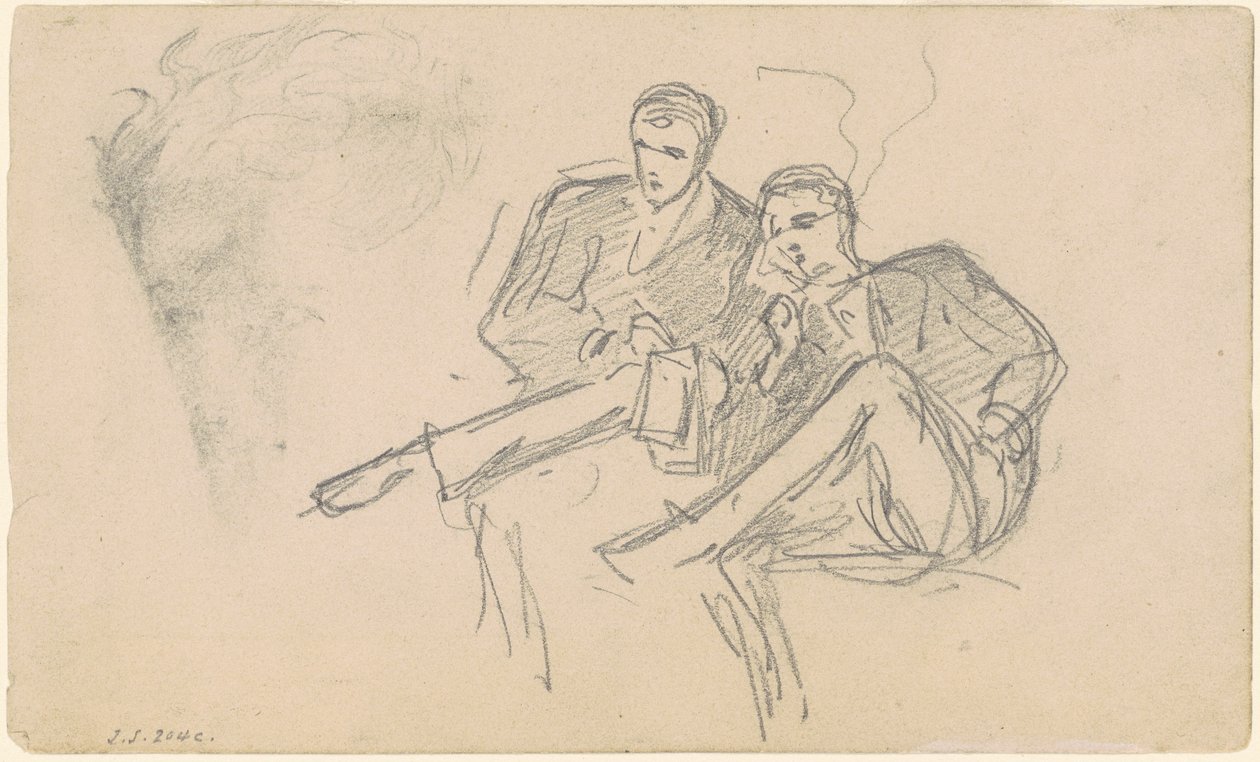 Hommes assis, vers 1874-1877 - John Singer Sargent
