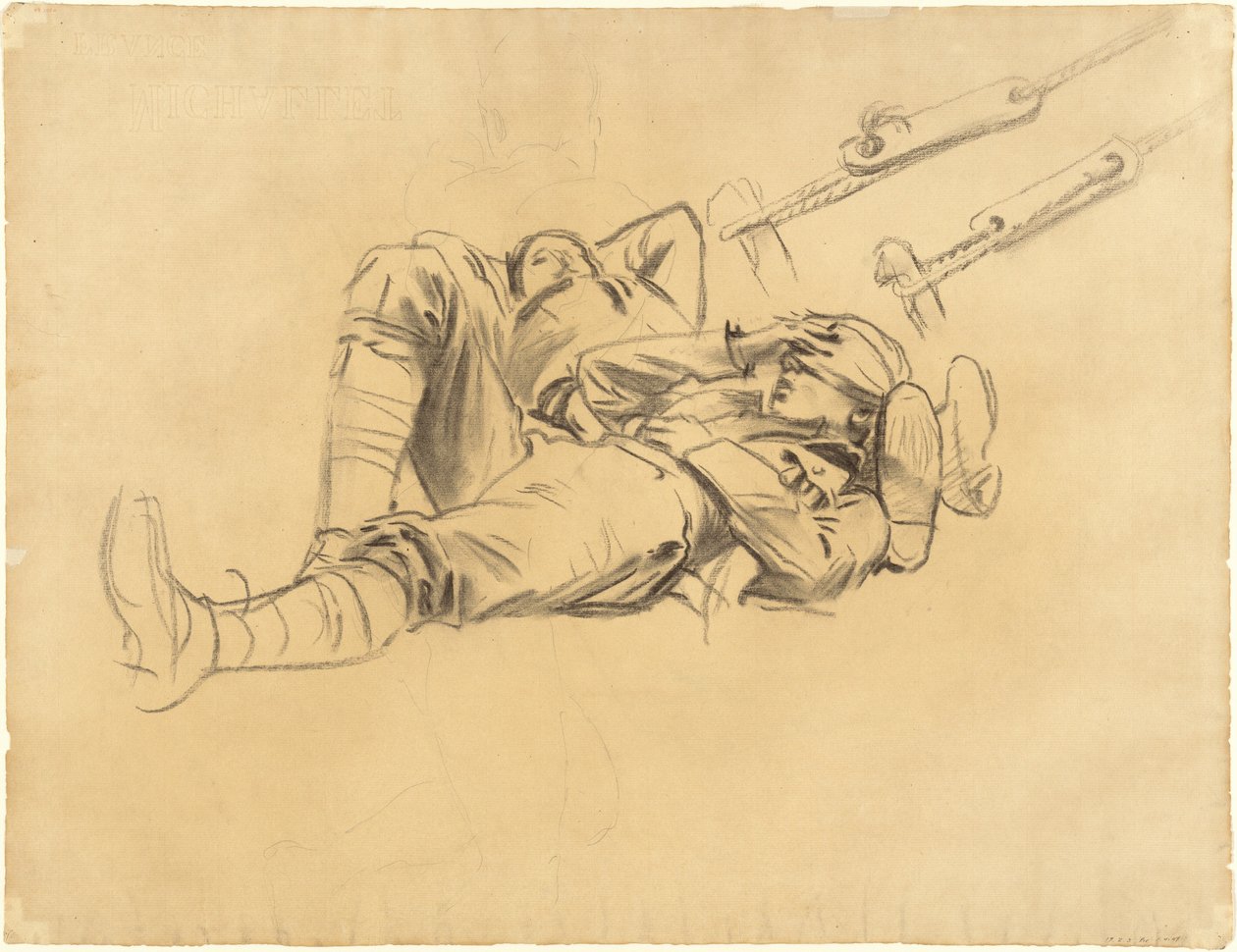 Études pour "Gassed" (recto) - John Singer Sargent