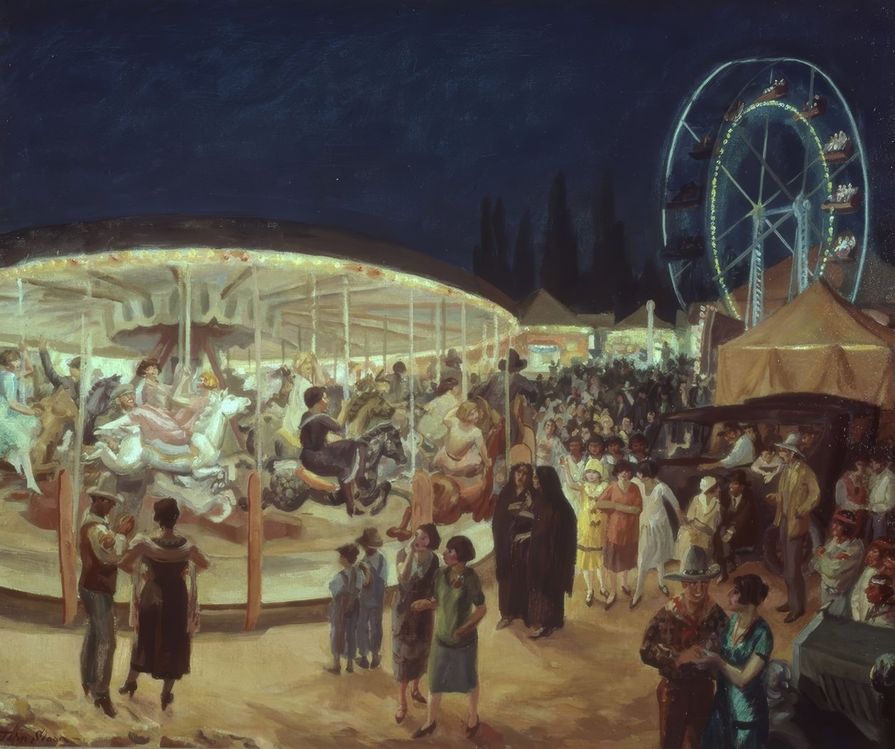 Carnaval itinérant, Santa Fe - John French Sloan