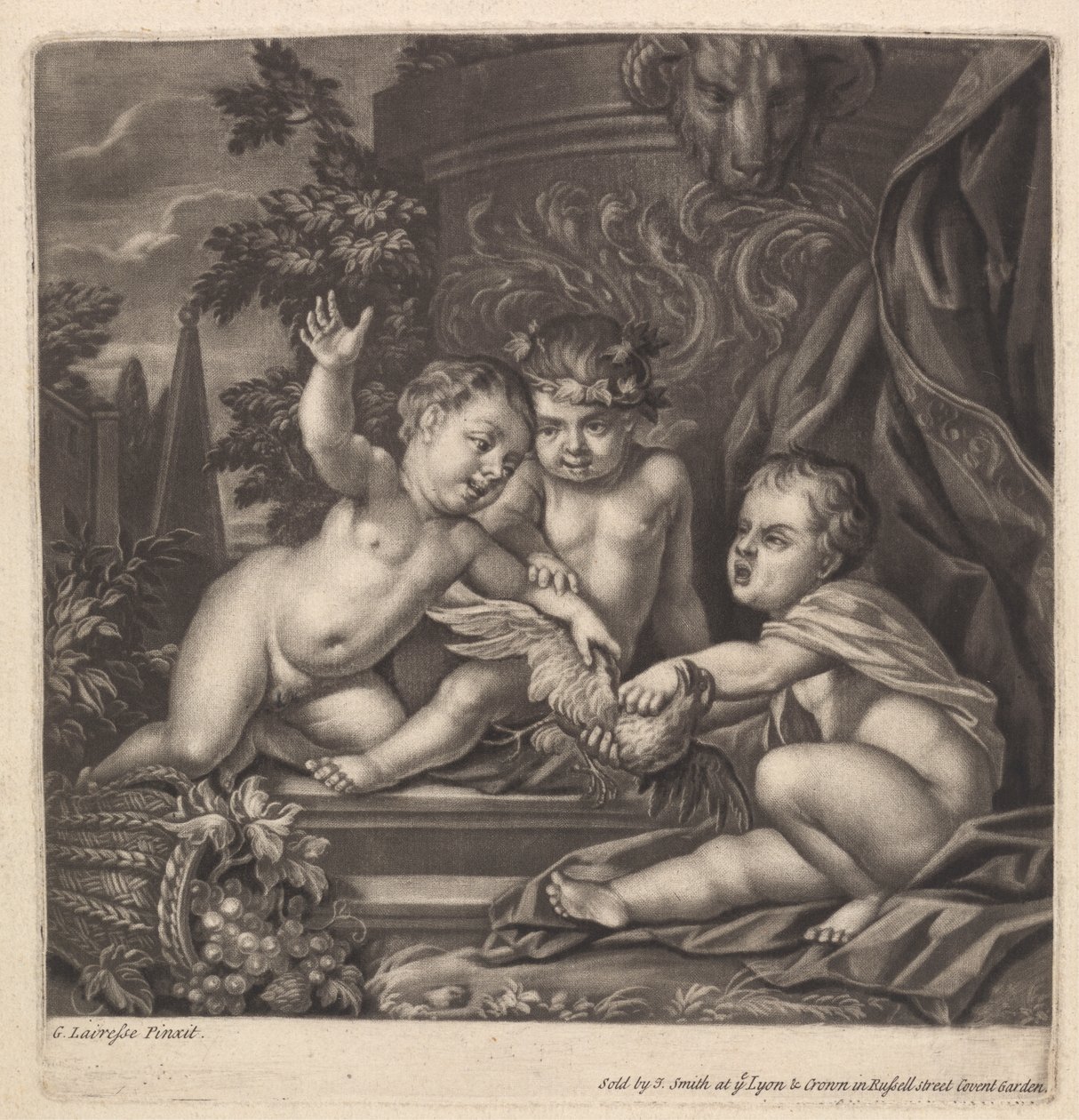 Enfants se battant pour un oiseau - John Smith