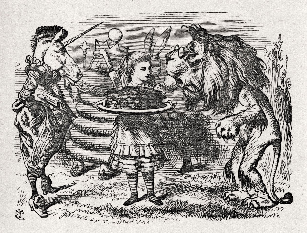 Alice le Lion et le - John Tenniel