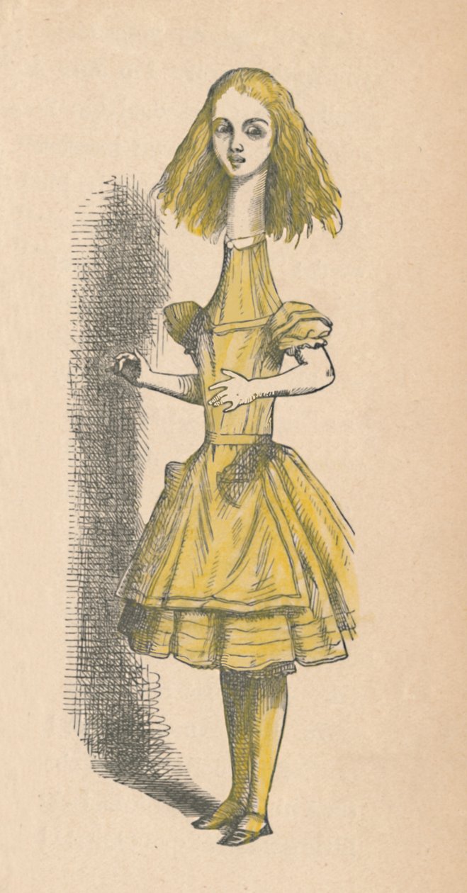 Alice au long cou, 1889 - John Tenniel