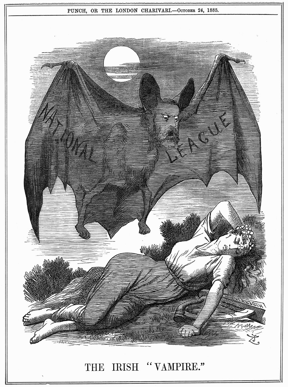 Le Vampire irlandais, 1885 - John Tenniel