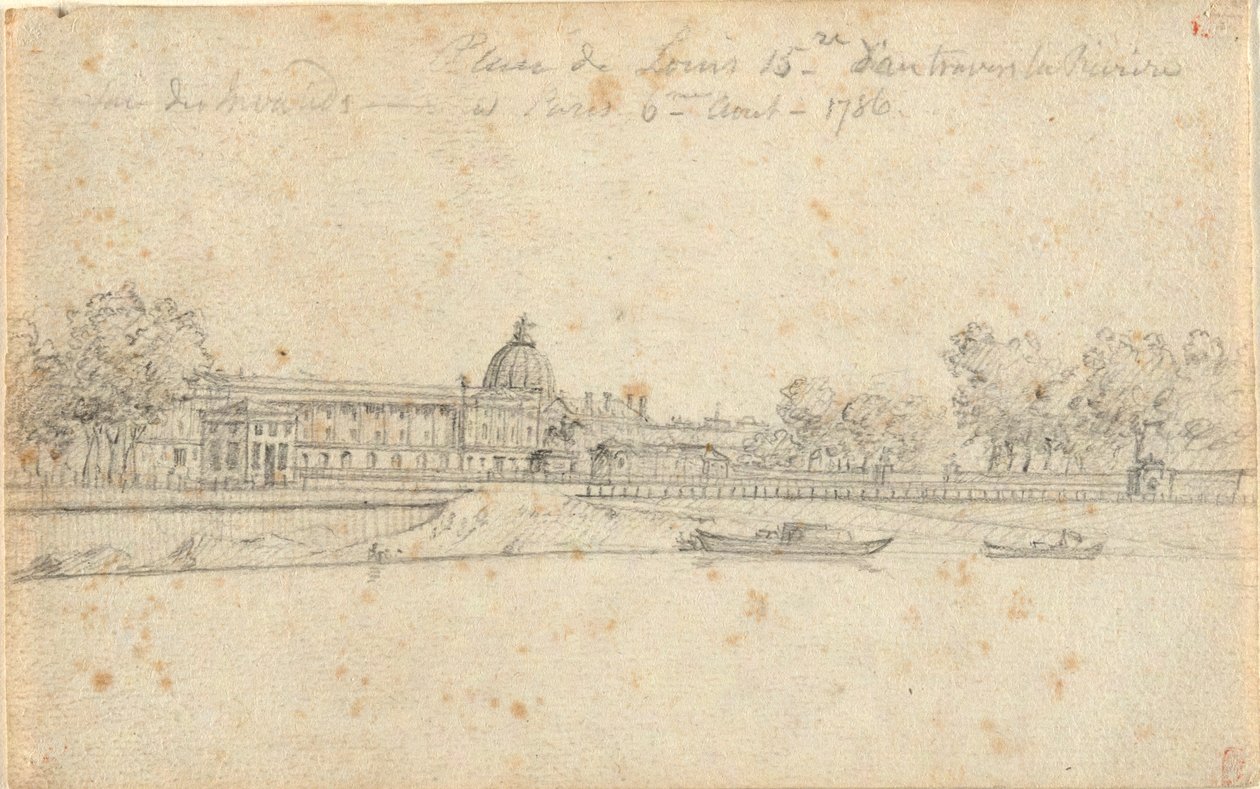 Place de Louis XV - John Trumbull