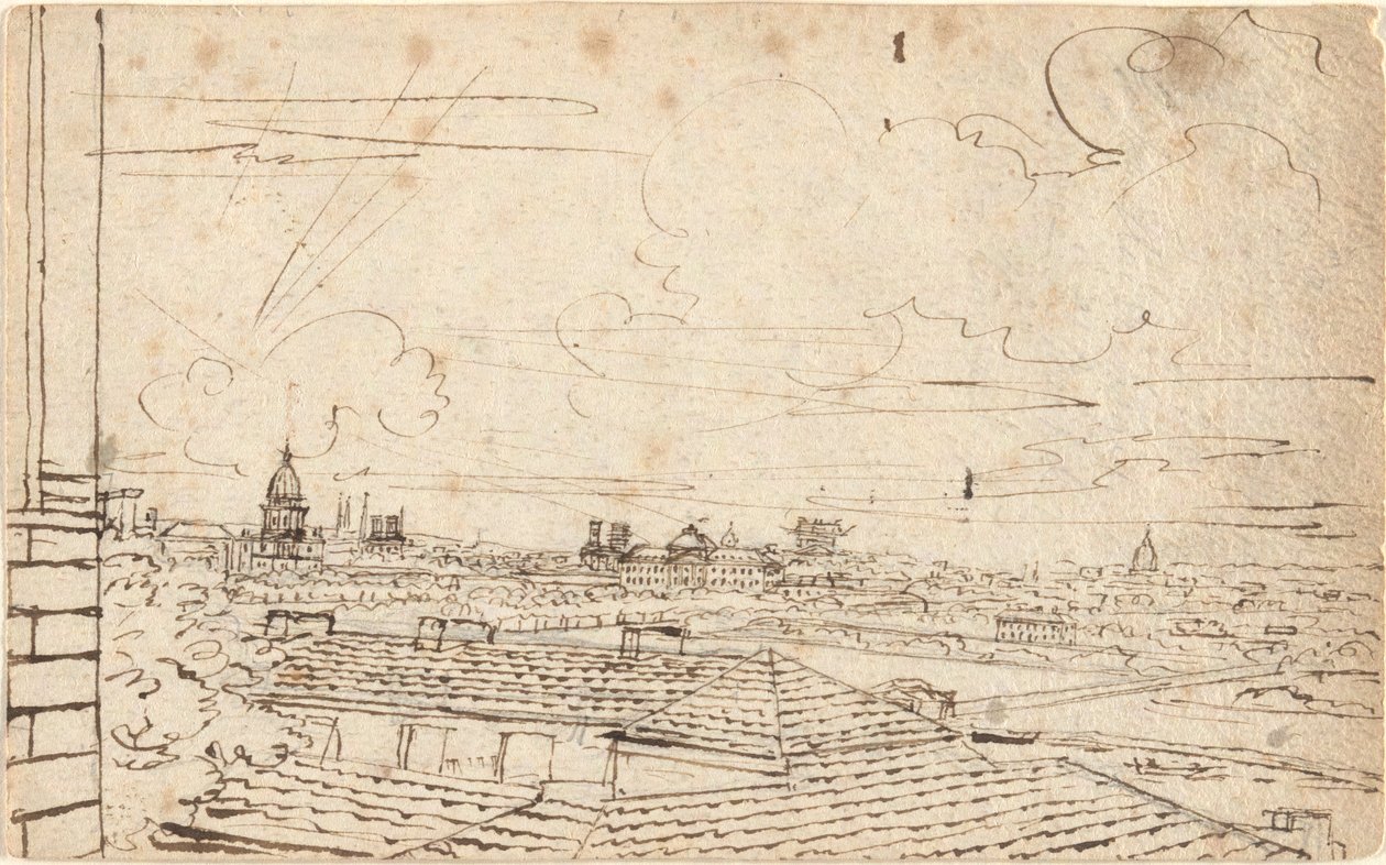 Vue de Paris - John Trumbull