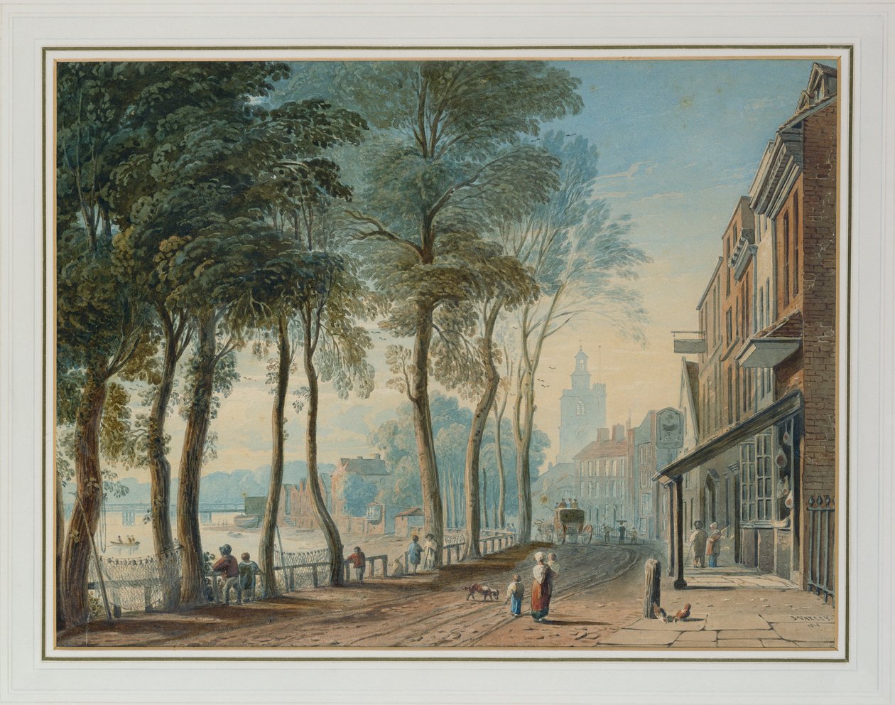 Cheyne Walk, Chelsea, 1816 - John Varley